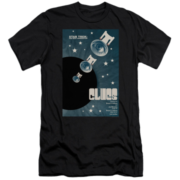 Black men's premium slim fit t-shirt with Star Trek The Next Generation Tng Season 4 Episode 14 graphic