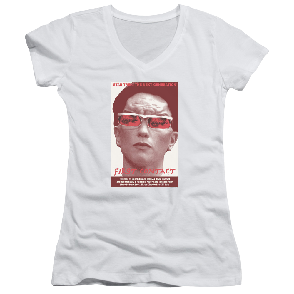 Star Trek The Next Generation Tng Season 4 Episode 15 - Juniors V-Neck T-Shirt Juniors V-Neck T-Shirt Star Trek   