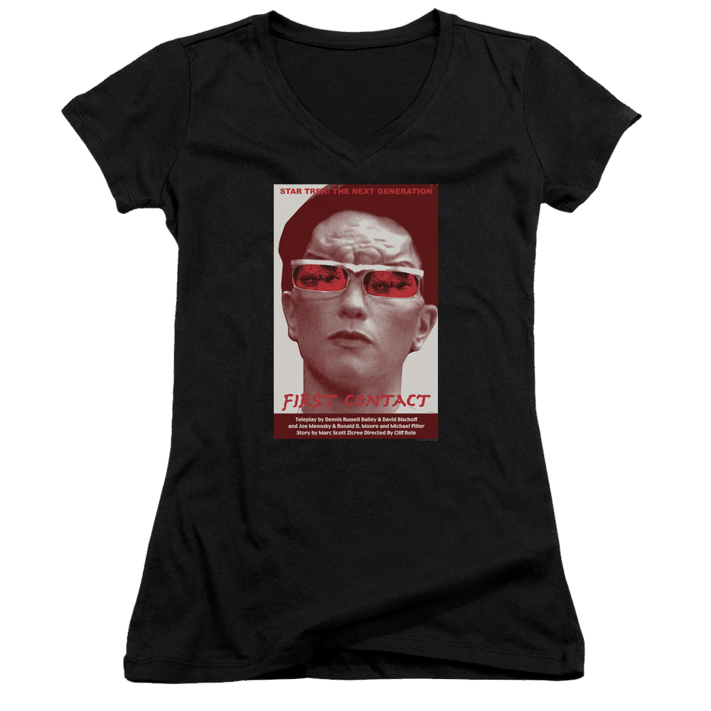 Star Trek The Next Generation Tng Season 4 Episode 15 - Juniors V-Neck T-Shirt Juniors V-Neck T-Shirt Star Trek   