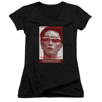 Star Trek The Next Generation Tng Season 4 Episode 15 - Juniors V-Neck T-Shirt Juniors V-Neck T-Shirt Star Trek   