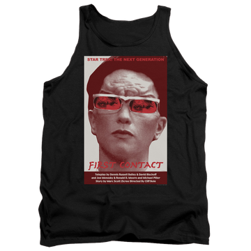 Black men's tank with Star Trek The Next Generation Tng Season 4 Episode 15 graphic