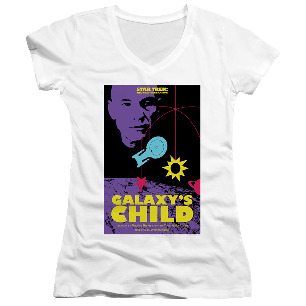 Star Trek The Next Generation Tng Season 4 Episode 16 - Juniors V-Neck T-Shirt Juniors V-Neck T-Shirt Star Trek   