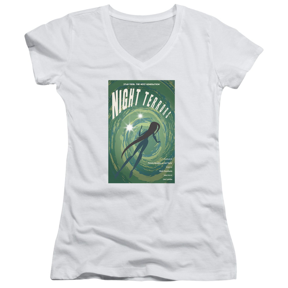 Star Trek The Next Generation Tng Season 4 Episode 17 - Juniors V-Neck T-Shirt Juniors V-Neck T-Shirt Star Trek   