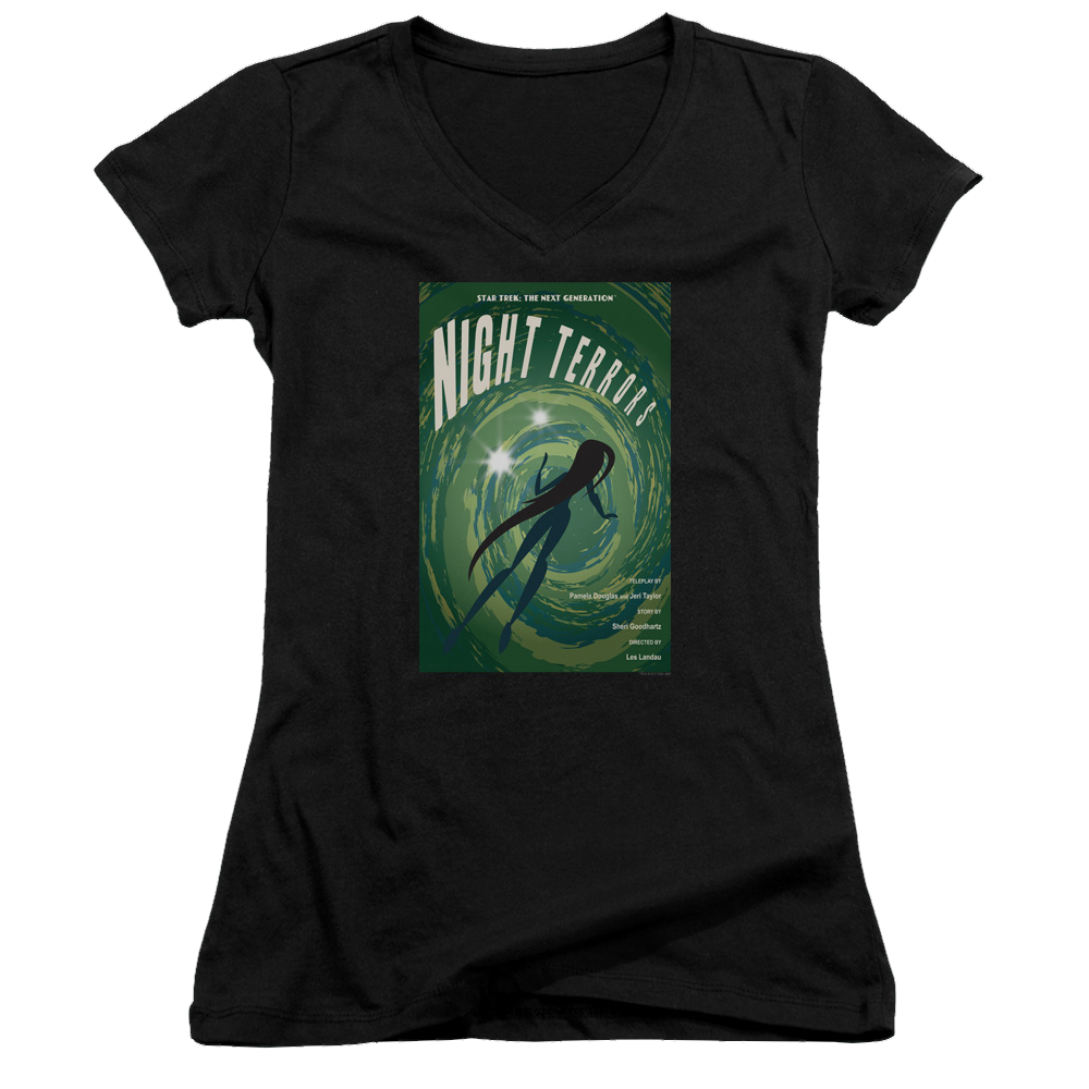 Star Trek The Next Generation Tng Season 4 Episode 17 - Juniors V-Neck T-Shirt Juniors V-Neck T-Shirt Star Trek   