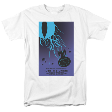 White men's regular fit t-shirt with Star Trek The Next Generation Season 4 Episode 18 graphic