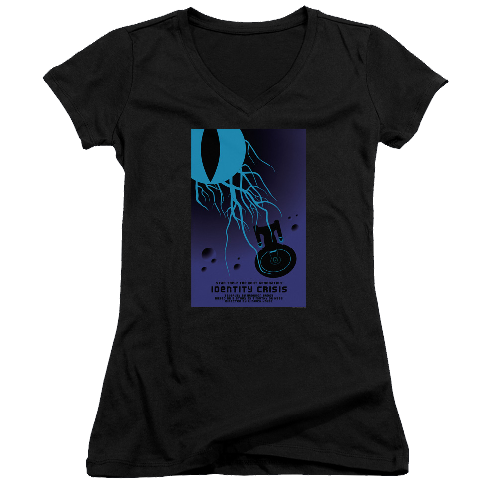 Star Trek The Next Generation Tng Season 4 Episode 18 - Juniors V-Neck T-Shirt Juniors V-Neck T-Shirt Star Trek   