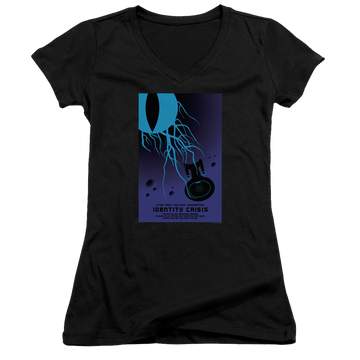 Star Trek The Next Generation Tng Season 4 Episode 18 - Juniors V-Neck T-Shirt Juniors V-Neck T-Shirt Star Trek   