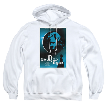 White pullover hoodie with Star Trek The Next Generation Tng Season 4 Episode 19 graphic