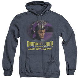Star Trek The Original Series Not A Hair Dresser - Heather Pullover Hoodie Heather Pullover Hoodie Star Trek   
