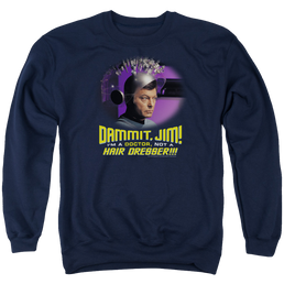 Star Trek Not A Hair Dresser Men's Crewneck Sweatshirt Men's Crewneck Sweatshirt Star Trek   