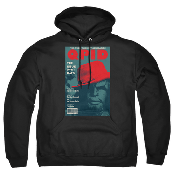 Black pullover hoodie with Star Trek The Next Generation Tng Season 4 Episode 20 graphic
