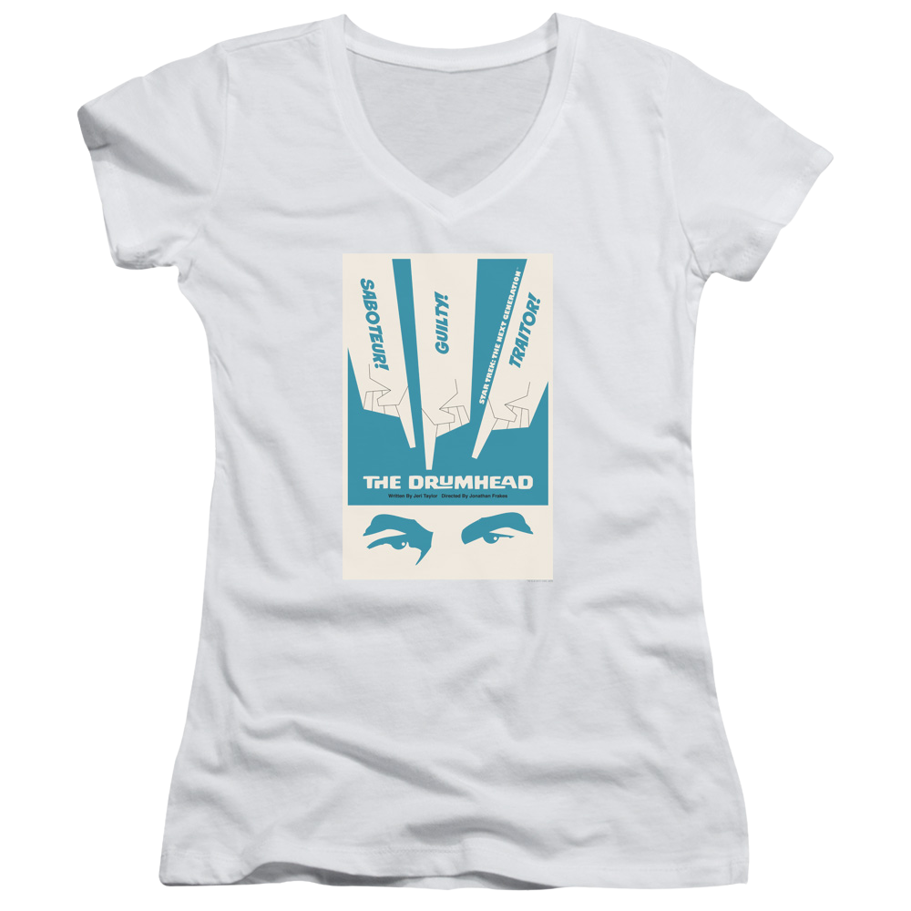 Star Trek The Next Generation Tng Season 4 Episode 21 - Juniors V-Neck T-Shirt Juniors V-Neck T-Shirt Star Trek   