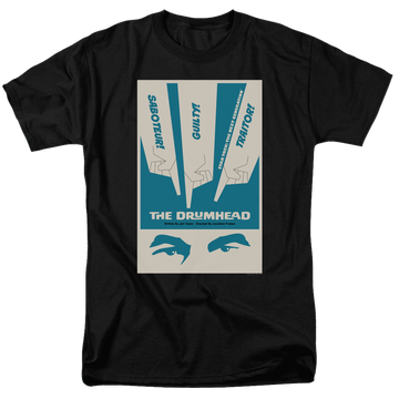 Black men's regular fit t-shirt with Star Trek The Next Generation S4 E21 graphic