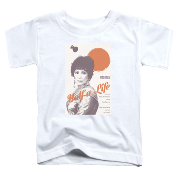 White toddler t-shirt with Star Trek The Next Generation Tng Season 4 Episode 22 graphic