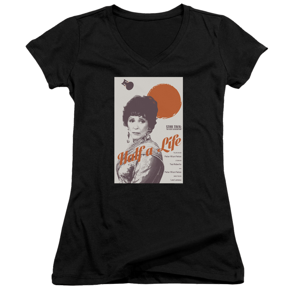 Star Trek The Next Generation Tng Season 4 Episode 22 - Juniors V-Neck T-Shirt Juniors V-Neck T-Shirt Star Trek   