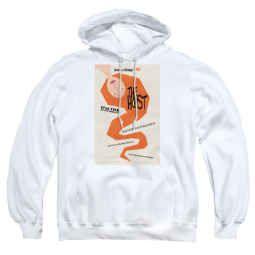 White pullover hoodie with Star Trek The Next Generation Tng Season 4 Episode 23 graphic