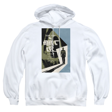 White pullover hoodie with Star Trek The Next Generation Tng Season 4 Episode 24 graphic