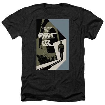 Black men's heather t-shirt with Star Trek The Next Generation Tng Season 4 Episode 24 graphic