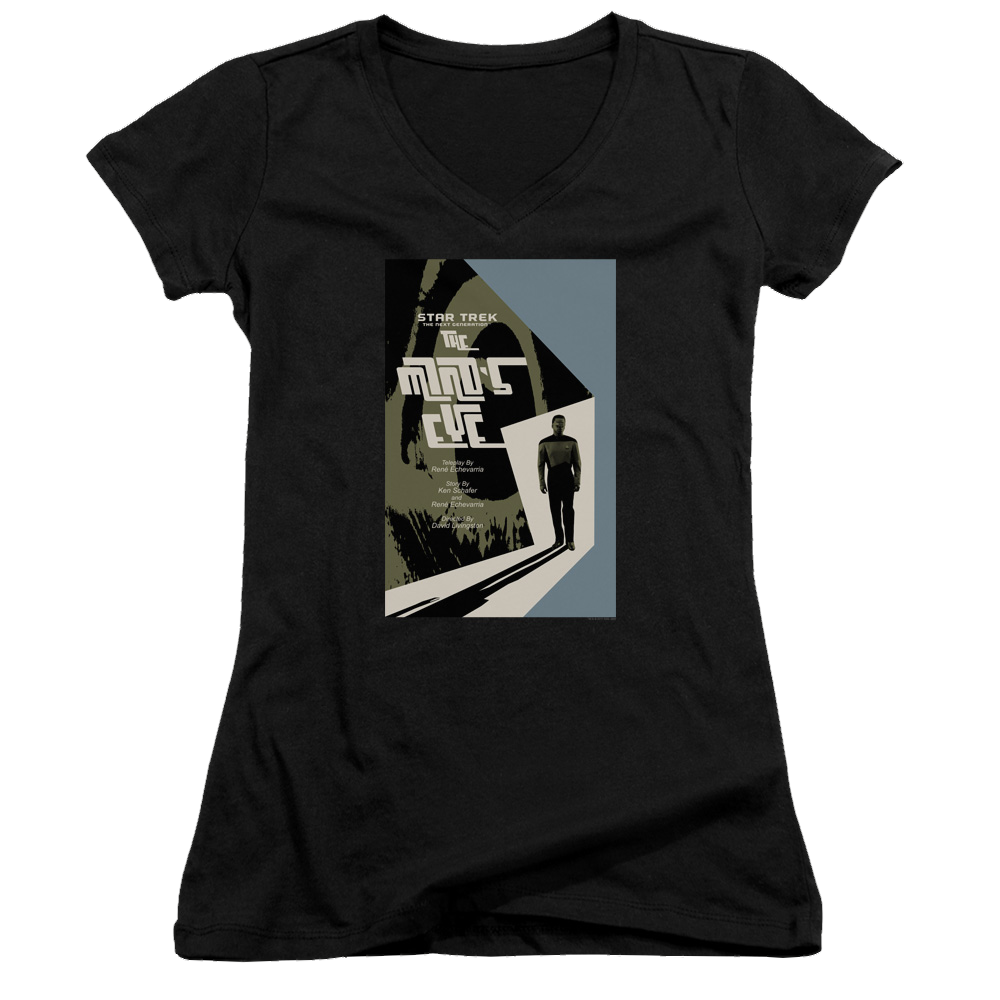 Star Trek The Next Generation Tng Season 4 Episode 24 - Juniors V-Neck T-Shirt Juniors V-Neck T-Shirt Star Trek   