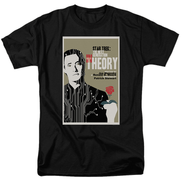 Black men's regular fit t-shirt with Star Trek The Next Generation S4 E25 graphic