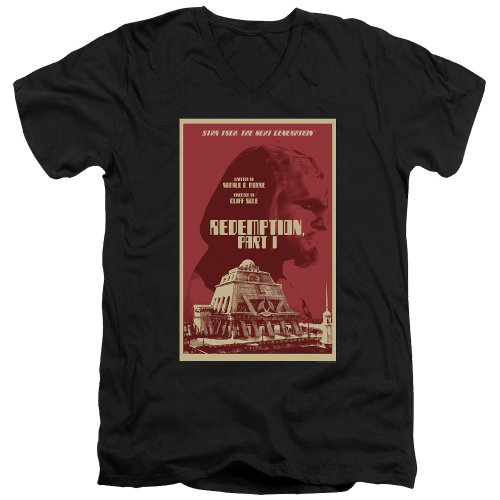 Star Trek The Next Generation Tng Season 4 Episode 26 - Men's V-Neck T-Shirt Men's V-Neck T-Shirt Star Trek   