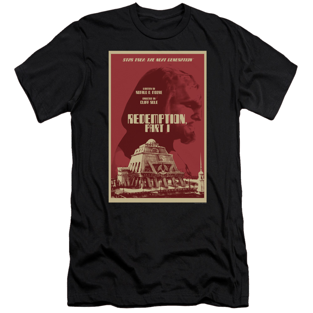 Star Trek The Next Generation Tng Season 4 Episode 26 - Men's Premium Slim Fit T-Shirt Men's Premium Slim Fit T-Shirt Star Trek   