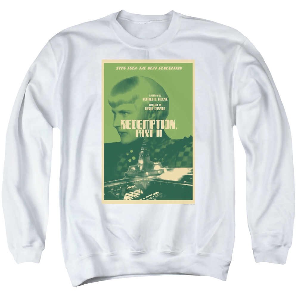 Star Trek The Next Generation Tng S5 Ep1 - Men's Crewneck Sweatshirt Men's Crewneck Sweatshirt Star Trek   