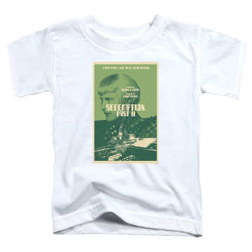 White toddler t-shirt with Star Trek The Next Generation Tng Season 5 Episode 1 graphic