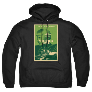 Black pullover hoodie with Star Trek The Next Generation Tng Season 5 Episode 1 graphic
