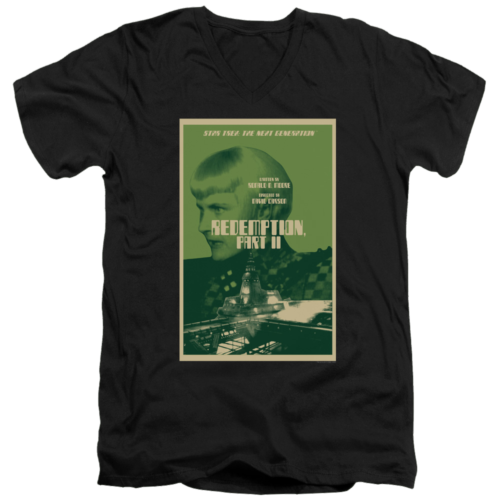 Star Trek The Next Generation Tng Season 5 Episode 1 - Men's V-Neck T-Shirt Men's V-Neck T-Shirt Star Trek   