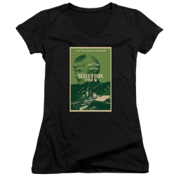 Star Trek The Next Generation Tng Season 5 Episode 1 - Juniors V-Neck T-Shirt Juniors V-Neck T-Shirt Star Trek   