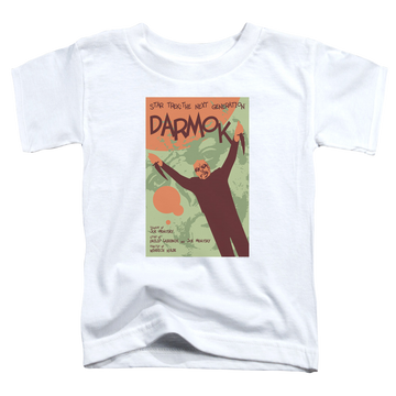 White toddler t-shirt with Star Trek The Next Generation Tng Season 5 Episode 2 graphic