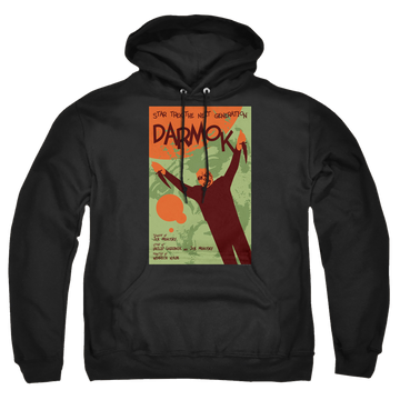 Black pullover hoodie with Star Trek The Next Generation Tng Season 5 Episode 2 graphic