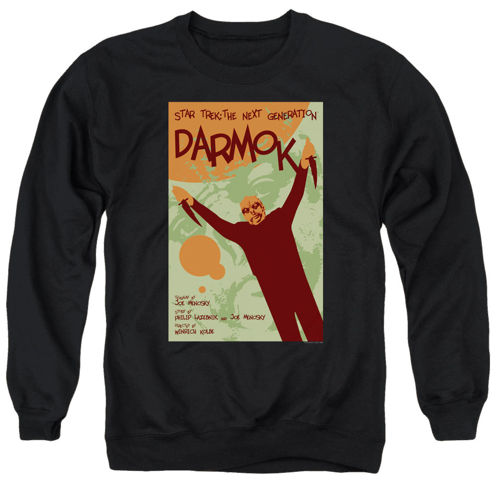 Star Trek The Next Generation Tng S5 Ep2 - Men's Crewneck Sweatshirt Men's Crewneck Sweatshirt Star Trek   