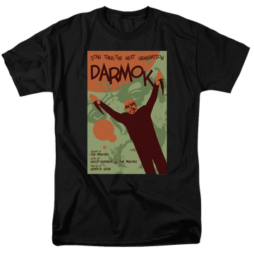Black men's regular fit t-shirt with Star Trek The Next Generation Tng Season 5 Episode 2 graphic
