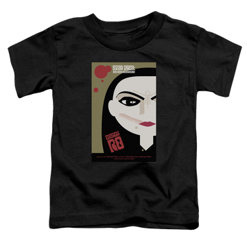 Black toddler t-shirt with Star Trek The Next Generation Tng Season 5 Episode 3 graphic