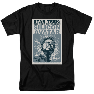 Black men's regular fit t-shirt with Star Trek The Next Generation Tng Season 5 Episode 4 graphic