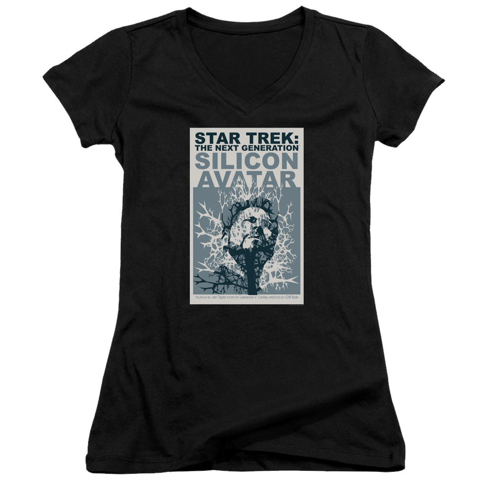 Star Trek The Next Generation Tng Season 5 Episode 4 - Juniors V-Neck T-Shirt Juniors V-Neck T-Shirt Star Trek   