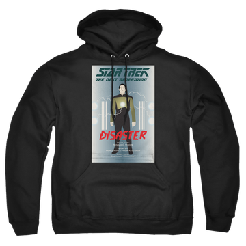 Black pullover hoodie with Star Trek The Next Generation Tng Season 5 Episode 5 graphic