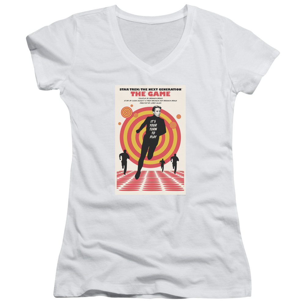 Star Trek The Next Generation Tng Season 5 Episode 6 - Juniors V-Neck T-Shirt Juniors V-Neck T-Shirt Star Trek   