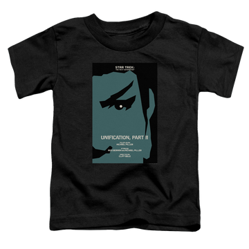 Black toddler t-shirt with Star Trek The Next Generation Tng Season 5 Episode 8 graphic