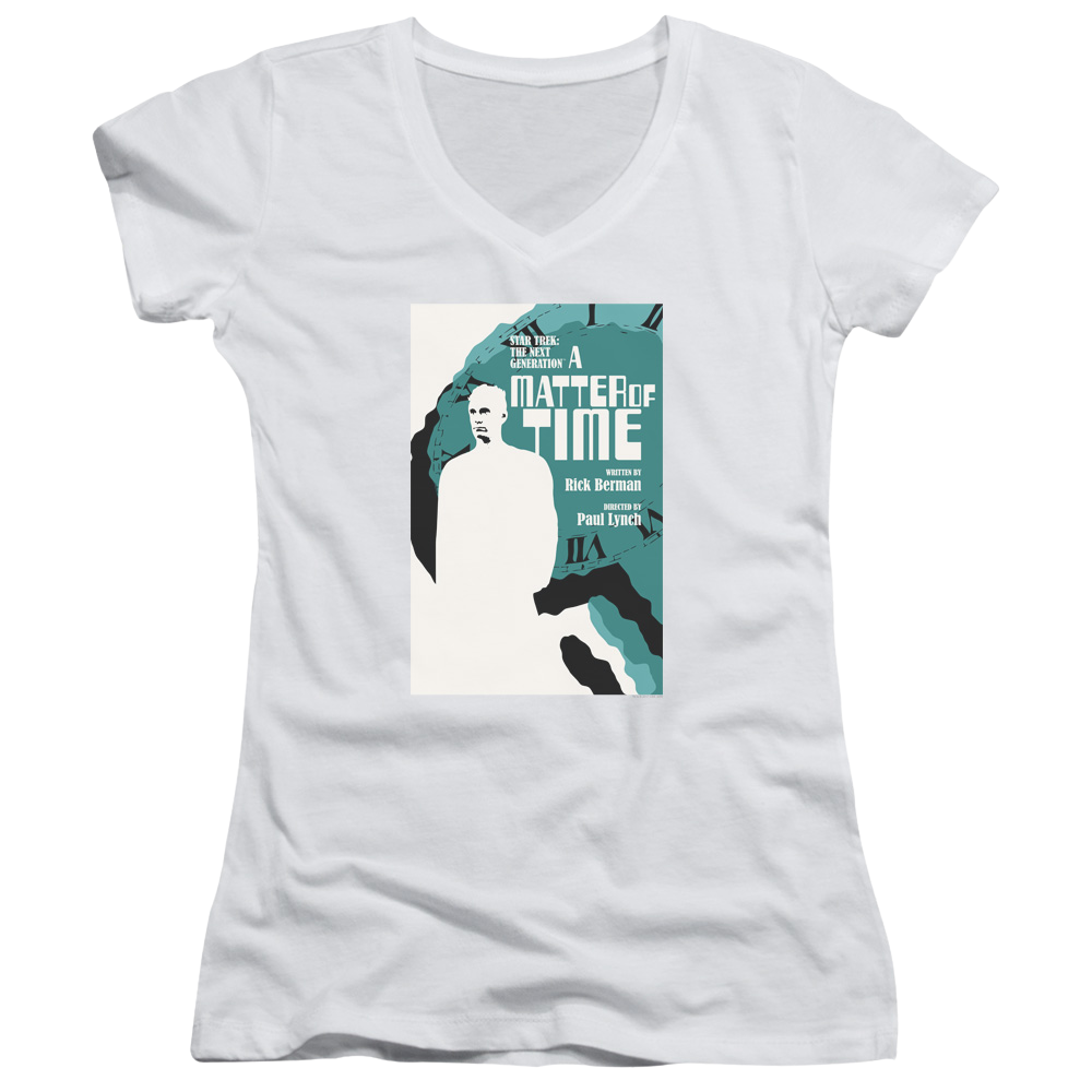 Star Trek The Next Generation Tng Season 5 Episode 9 - Juniors V-Neck T-Shirt Juniors V-Neck T-Shirt Star Trek   