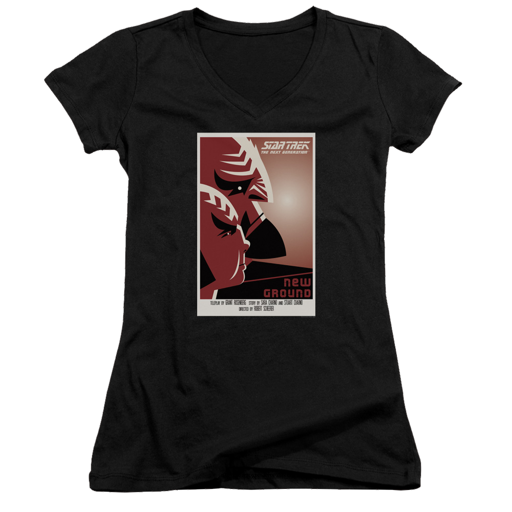 Star Trek The Next Generation Tng Season 5 Episode 10 - Juniors V-Neck T-Shirt Juniors V-Neck T-Shirt Star Trek   