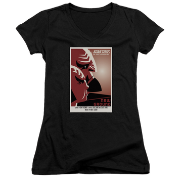 Star Trek The Next Generation Tng Season 5 Episode 10 - Juniors V-Neck T-Shirt Juniors V-Neck T-Shirt Star Trek   