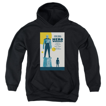 Black youth hoodie for ages 8 to 12 with Star Trek The Next Generation Tng Season 5 Episode 11 graphic
