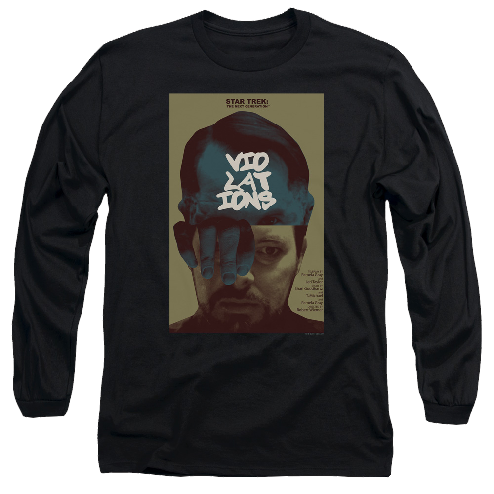 Star Trek The Next Generation Tng S5 Ep12 - Men's Long Sleeve T-Shirt Men's Long Sleeve T-Shirt Star Trek   