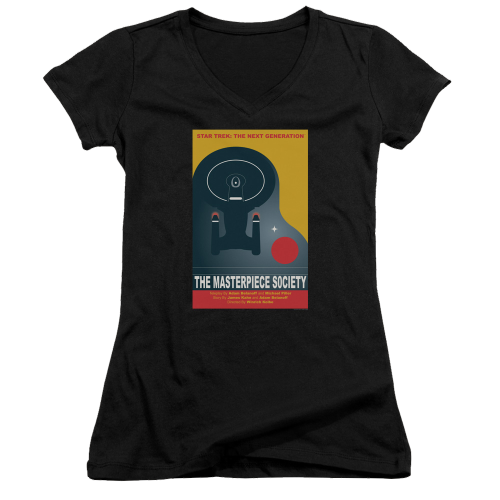 Star Trek The Next Generation Tng Season 5 Episode 13 - Juniors V-Neck T-Shirt Juniors V-Neck T-Shirt Star Trek   