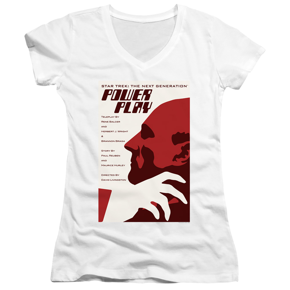 Star Trek The Next Generation Tng Season 5 Episode 15 - Juniors V-Neck T-Shirt Juniors V-Neck T-Shirt Star Trek   