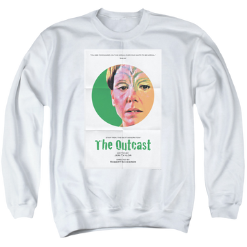 White men's crewneck sweatshirt with Star Trek The Next Generation Tng S5 Ep7 graphic