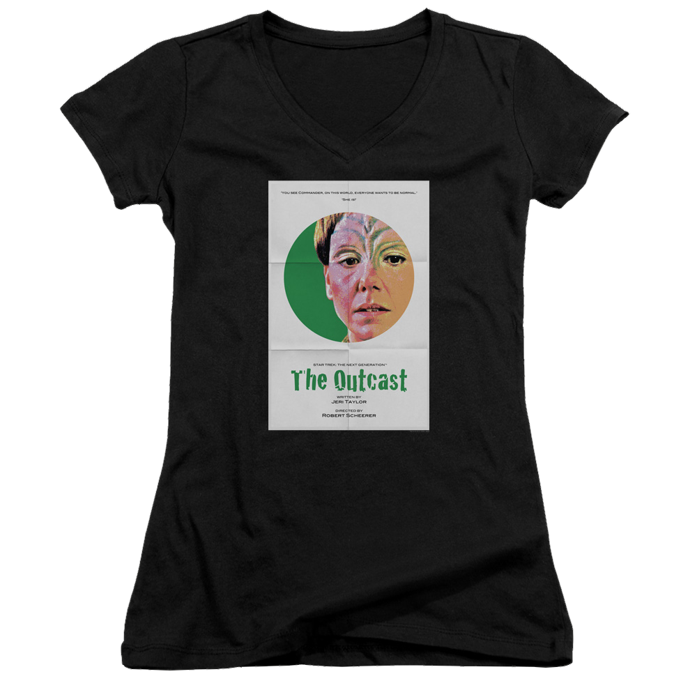 Star Trek The Next Generation Tng Season 5 Episode 17 - Juniors V-Neck T-Shirt Juniors V-Neck T-Shirt Star Trek   